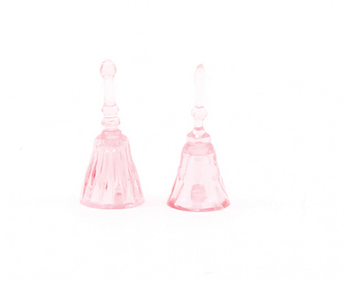Dollhouse Miniature Dinner Bells 2/Pc Pink